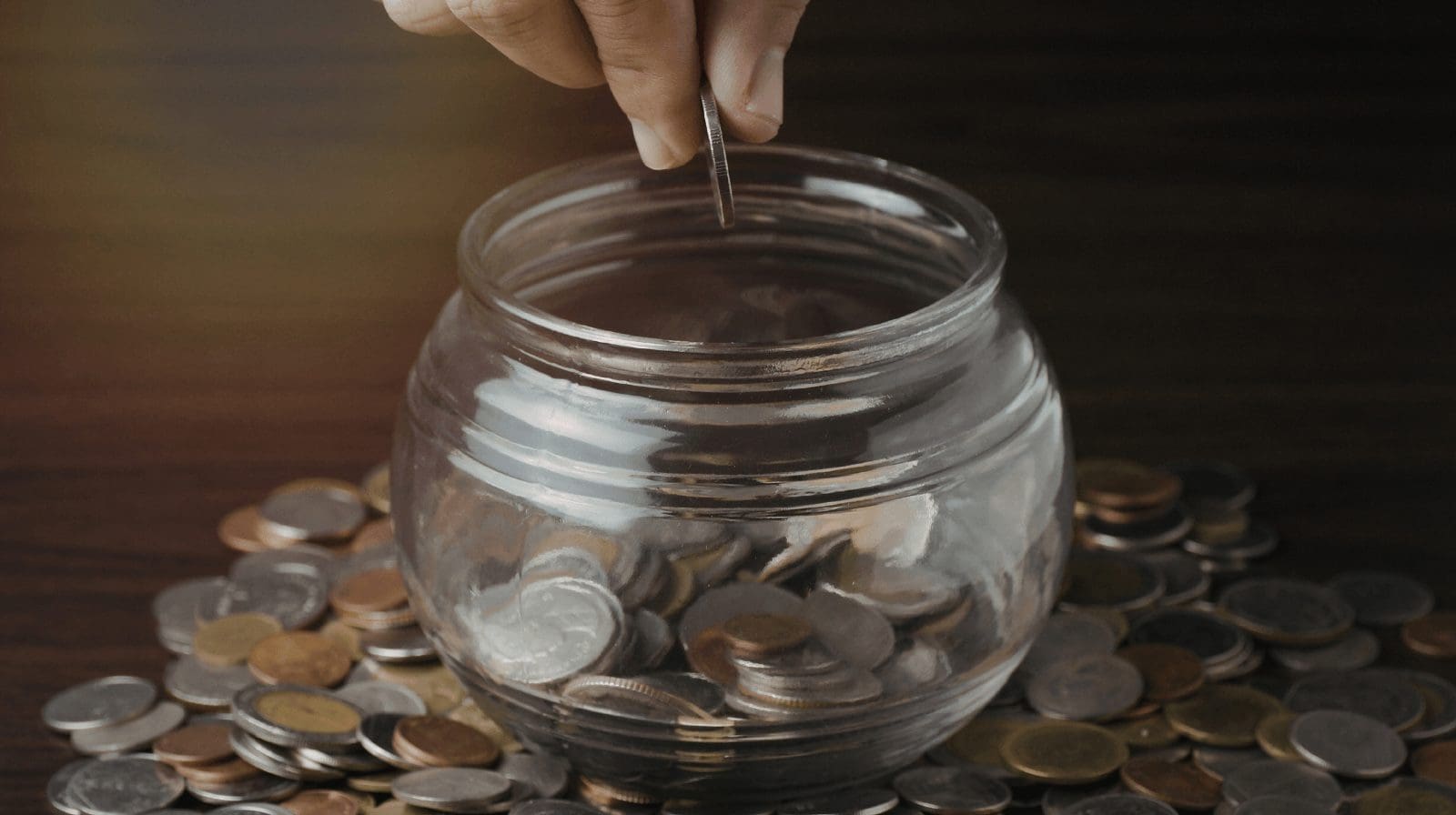 Ask supporters to drop loose change 