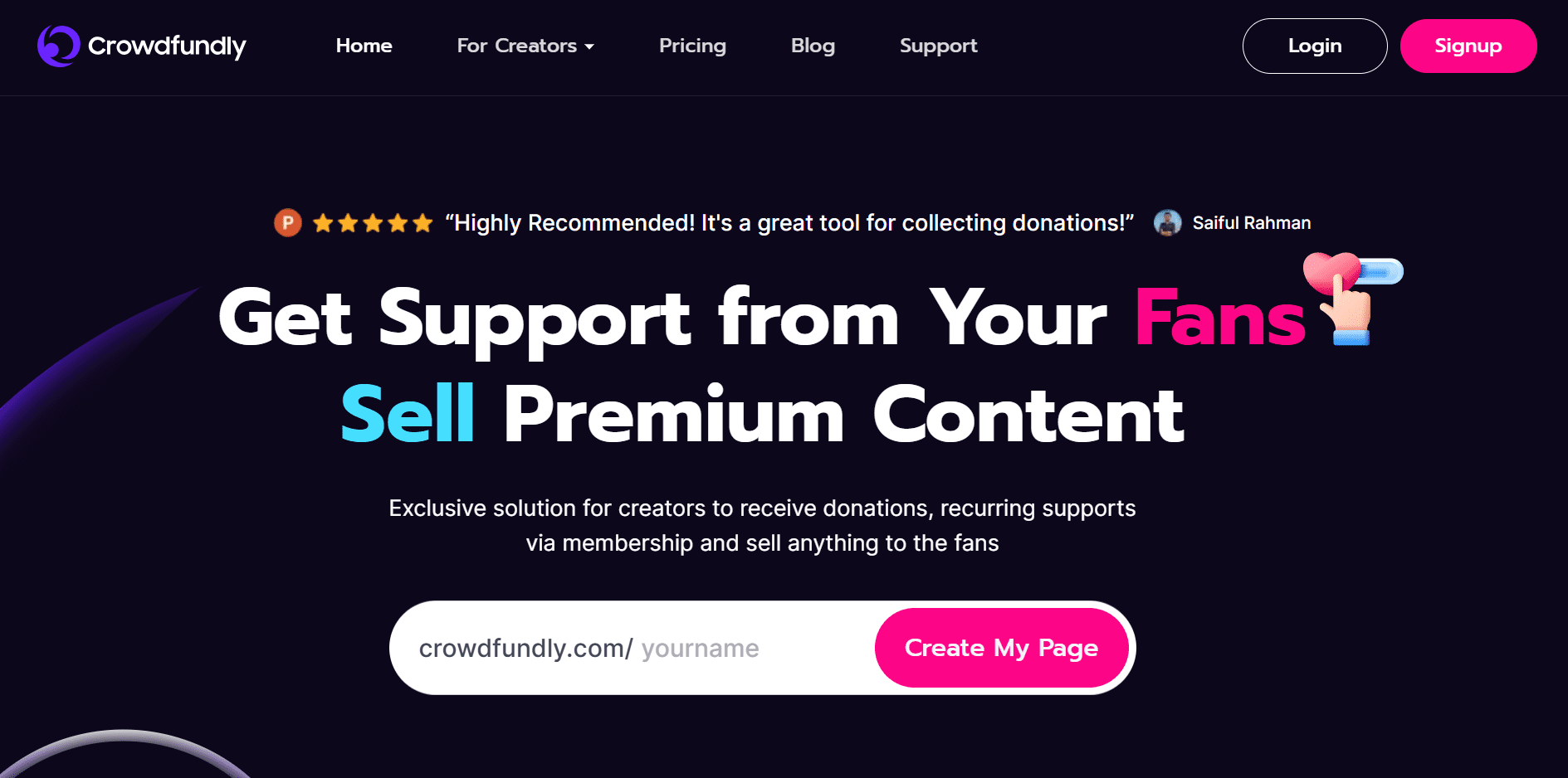 customizable crowdfunding platform