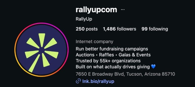 profile is often the first impression