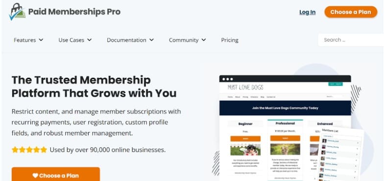 Paid Memberships Pro (WordPress)