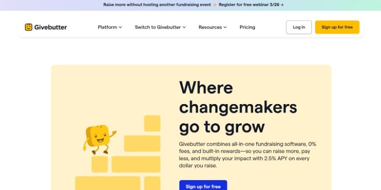 Givebutter bundles donation forms