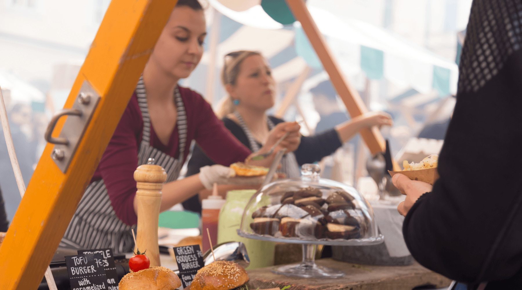community chefs to set up small stalls