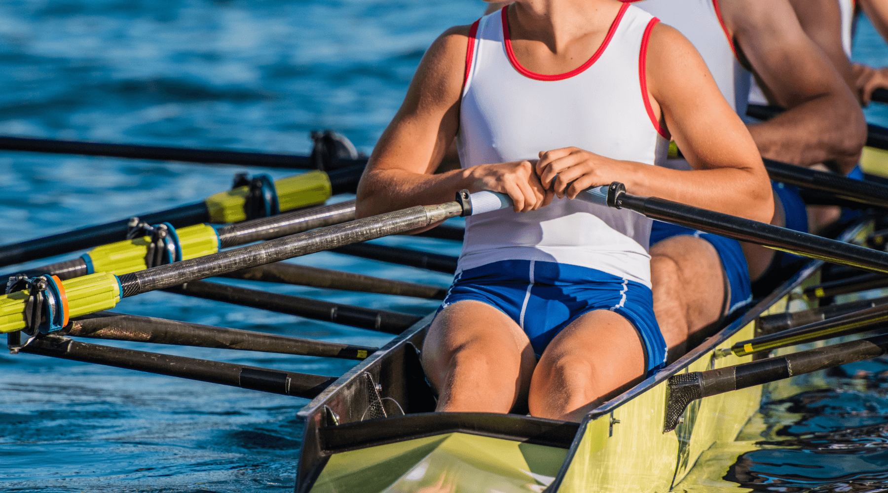 compete in a rowing race