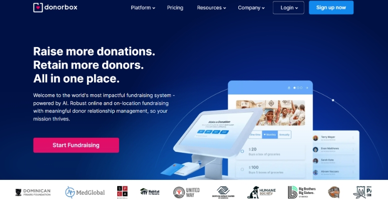  fundraising platform with a strong focus on donation forms and pages