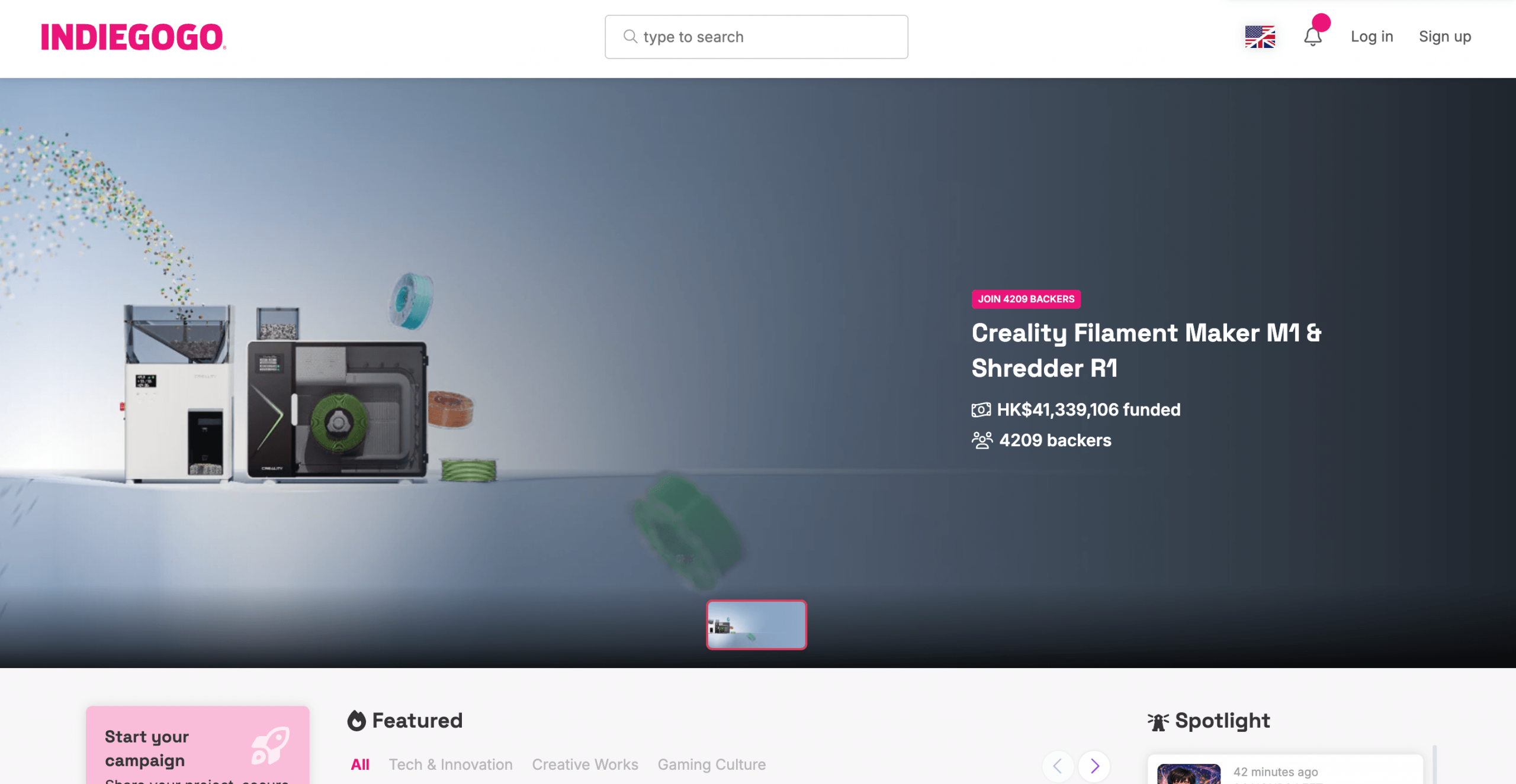  Indiegogo was acquired by Gamefound
