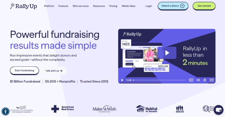 RallyUp (end-to-end fundraising platform)