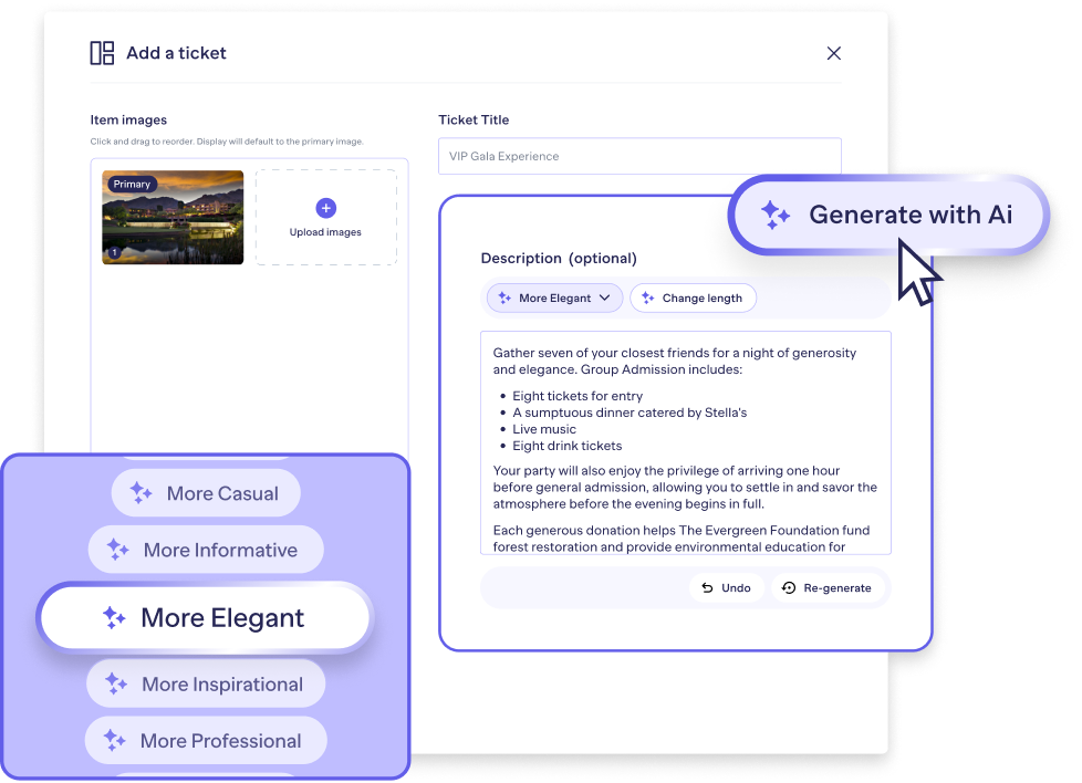 Ticketing AI blurb