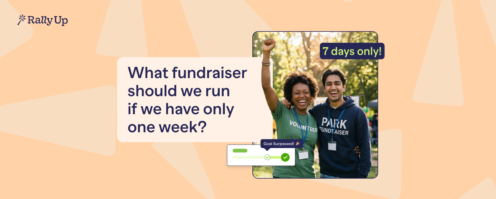 What fundraiser should we run if we have only one week?