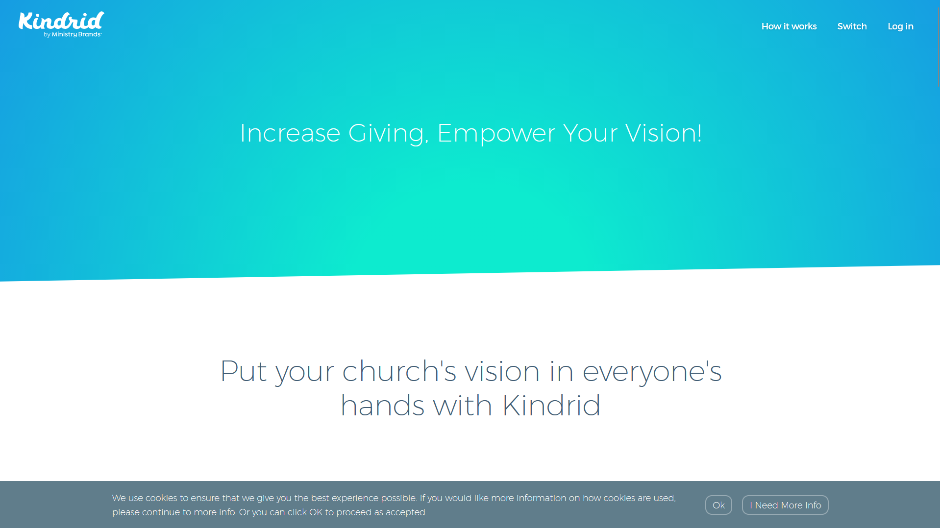 Kindrid is a church-specific text-to-give platform,