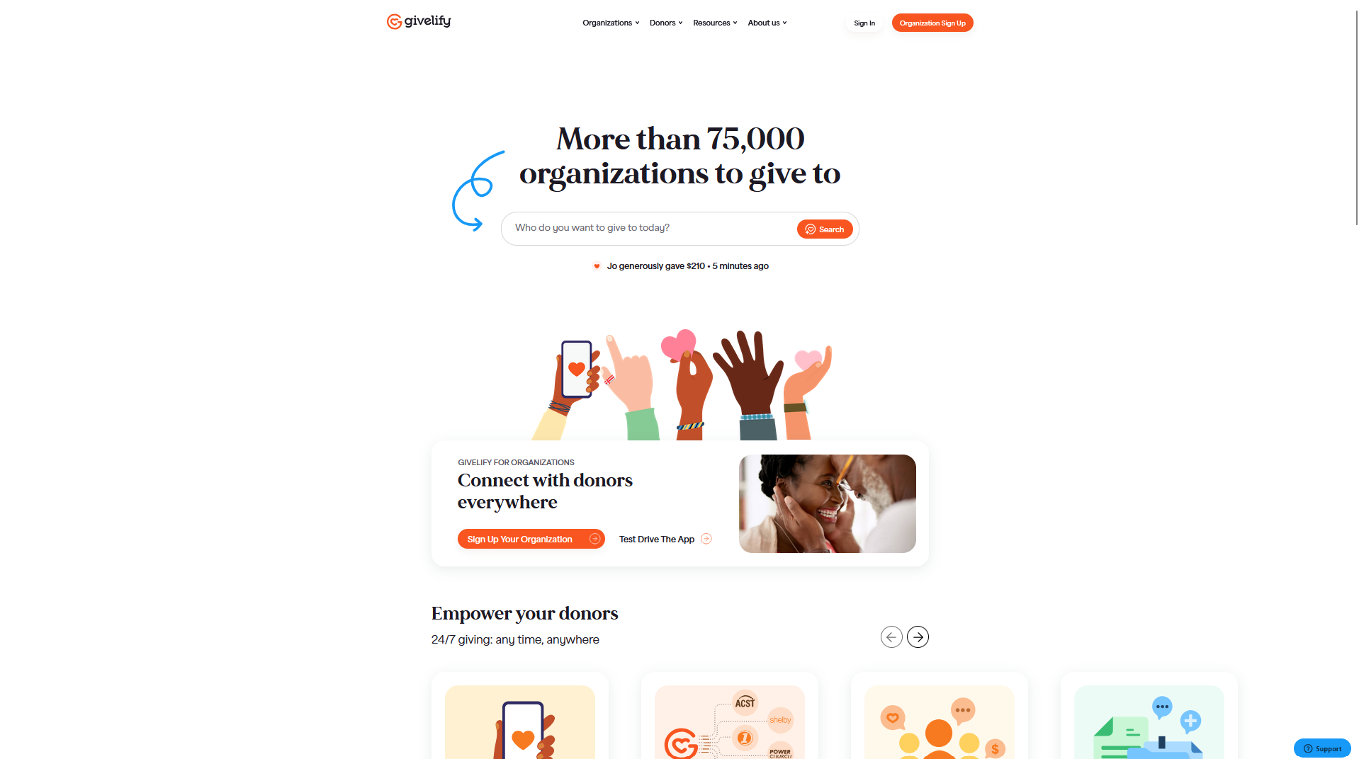 Givelify is a mobile-first donation app used by churches and nonprofits
