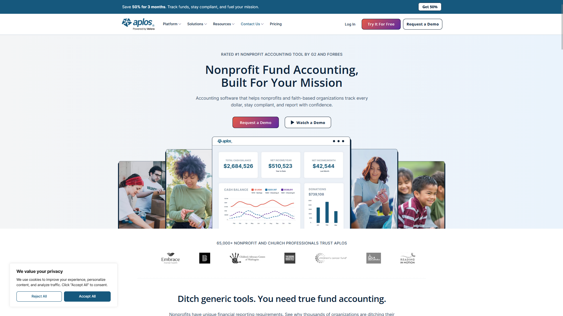 Aplos is an accounting and financial management platform