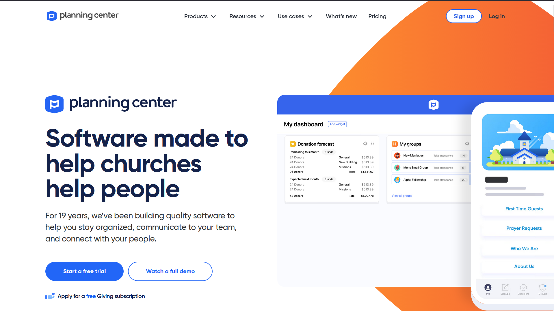 Planning Center is a complete church management system