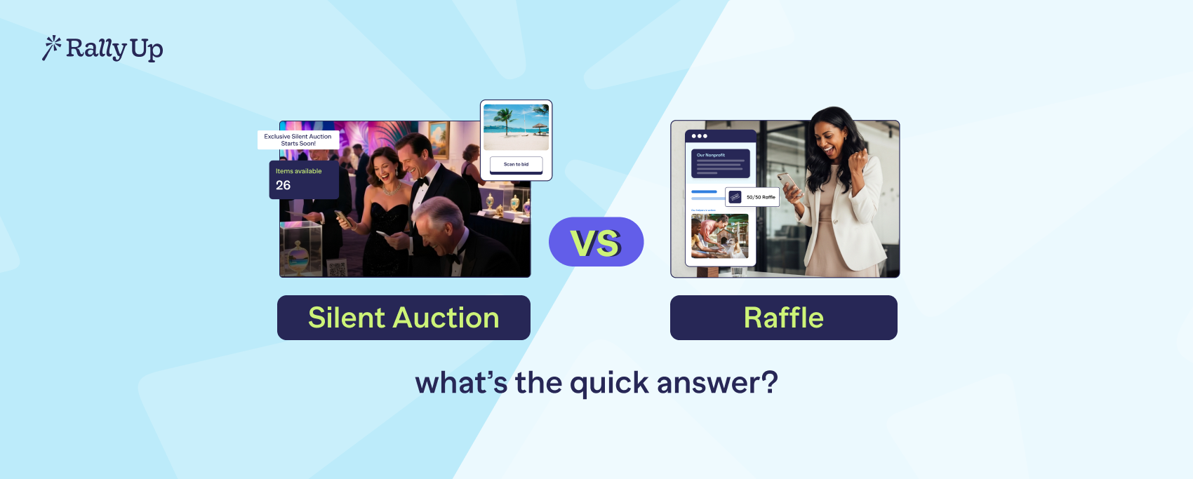 Silent auction vs raffle: what’s the quick answer?